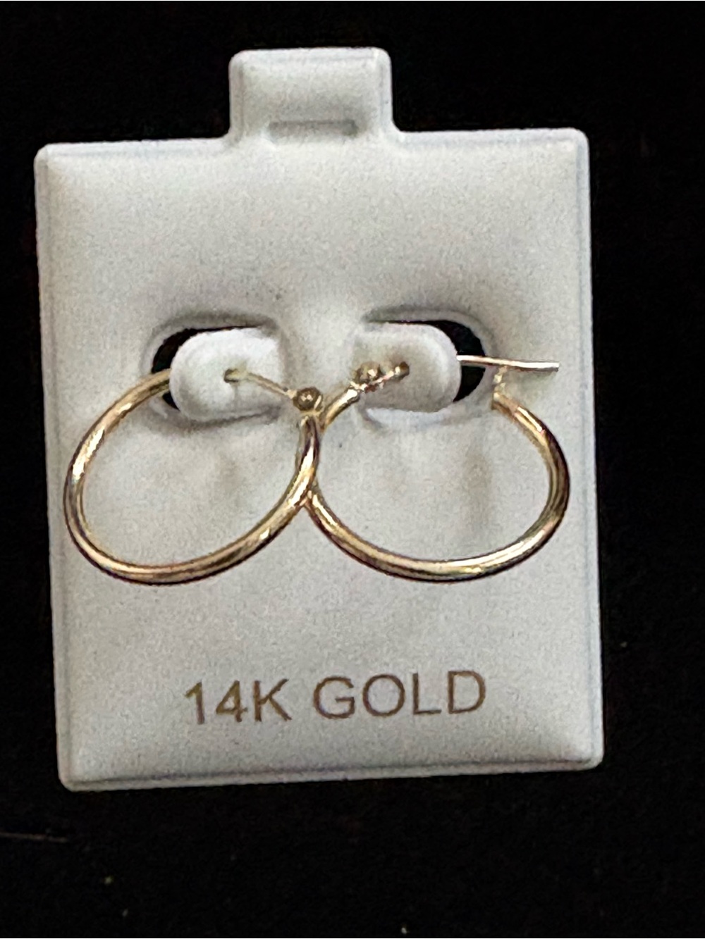 14K Gold Small Hoop Earrings - Classic Yellow Gold